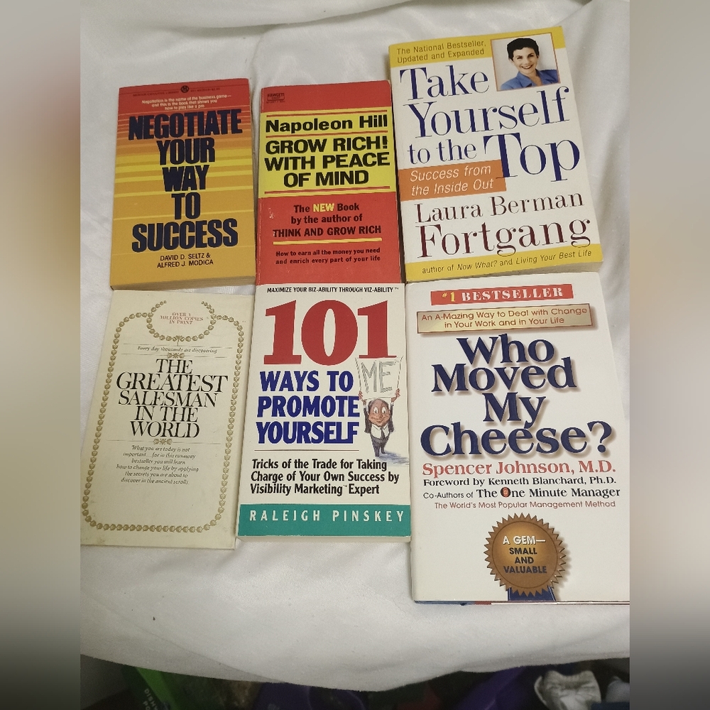 6 Business Motivational and Self-Help Books Who Moved The Cheese Etc